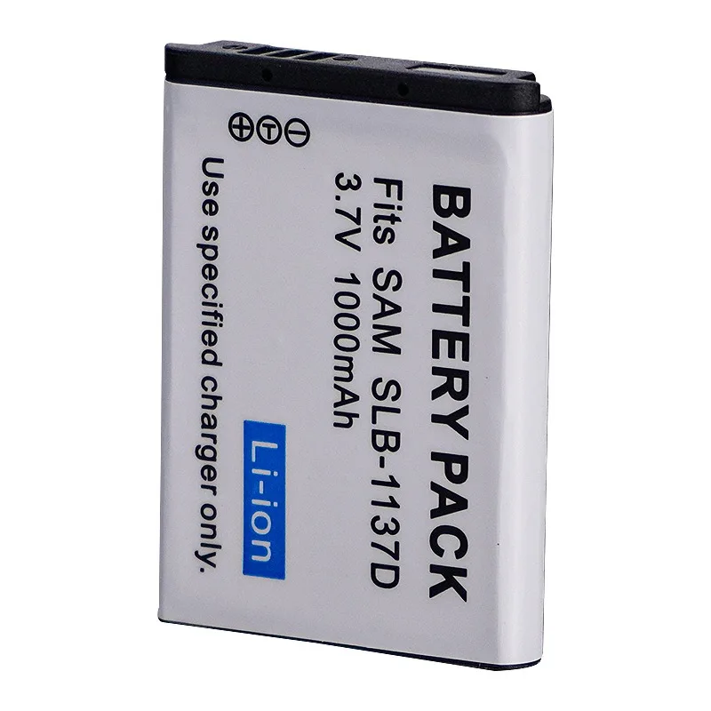 بطارية بديلة 1000 مللي أمبير في الساعة لهاتف سامسونج SLB-1137D لكاميرا Digimax NV11 NV100 NV30 NV40 NV103 I80 I85 الرقمية