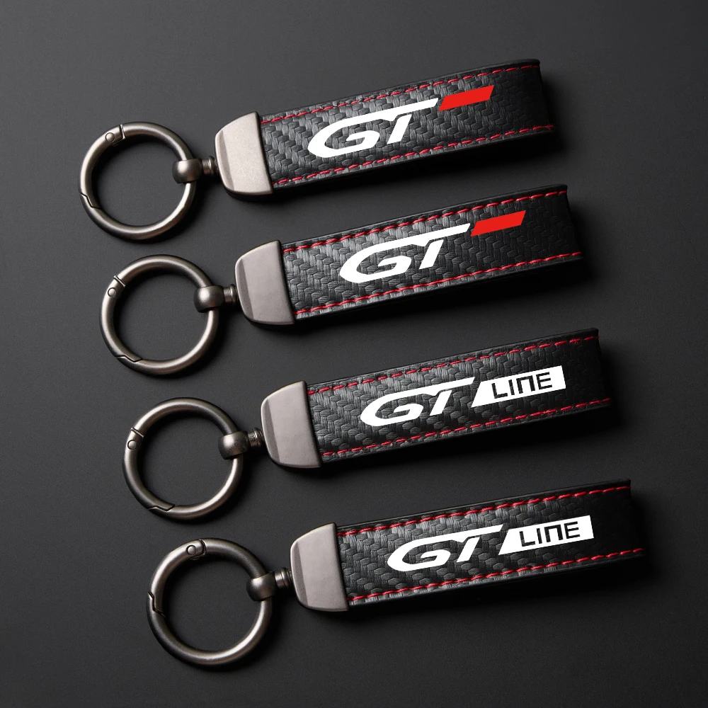 Car Lanyard Keychain Keyring Auto Accessories For Peugeot GT GTline 3008 308 T9 208 508 2008 Rifter 5008 207 206 408 108 4008