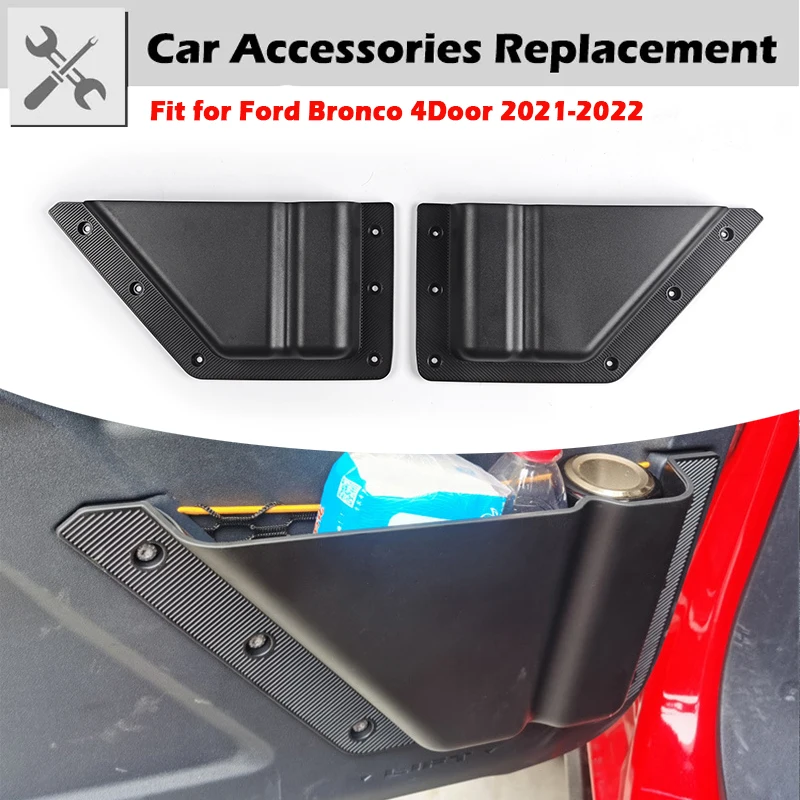 

Rhyming 2 Pcs Car Front Door Organizer Storage Box Insert Pockets Fit For Ford Bronco 2021 2022 2/4 Doors Car Accessories