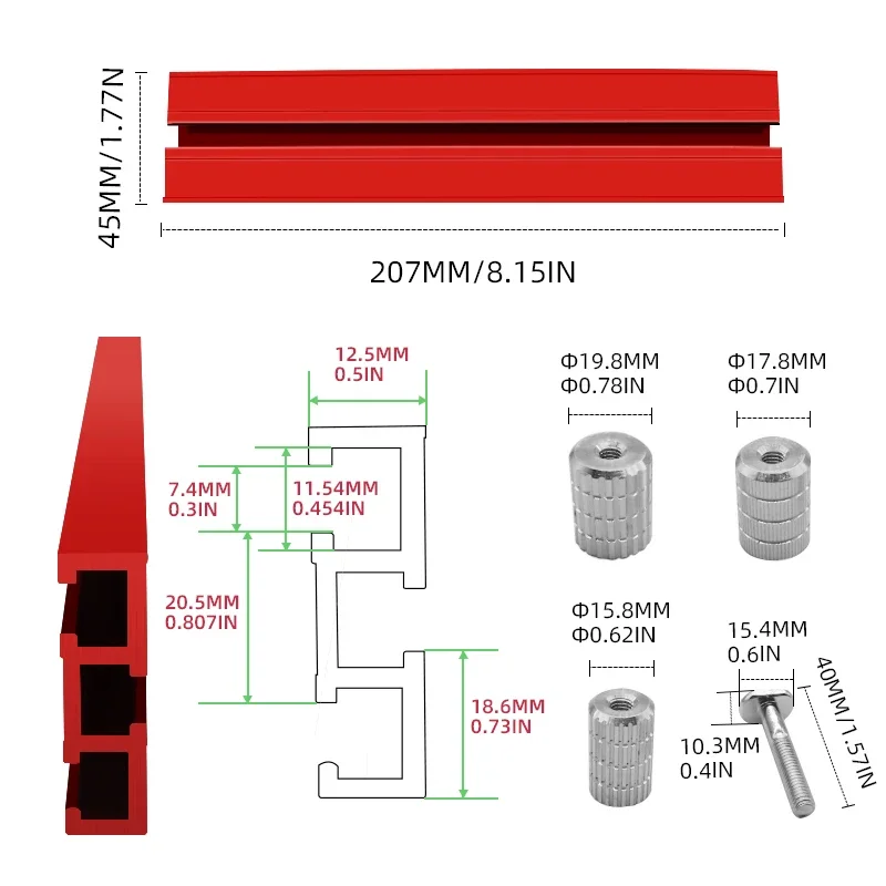 Ağaç İşleme saptırma plaka 16/18/20mm köpek delik kaplama durdurma kurulu ahşap tezgah yardımcı kelepçe tezgah masa Al DIY araçları