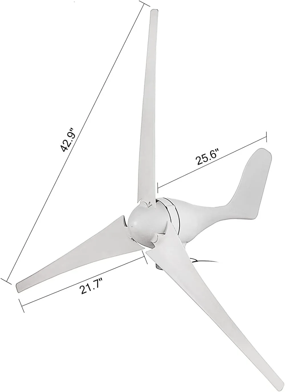 400W, DC12V Wind Turbine Generator, 800R/min Wind Turbine Kit with Charge Controller Home Power