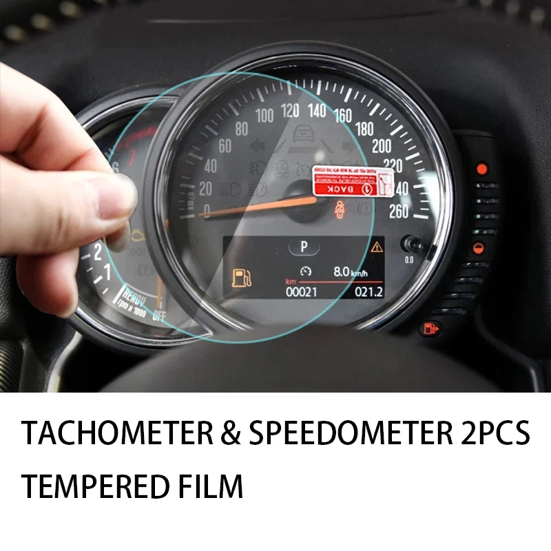 Car Tempered Glass Film protector Tachometer Speedometer GPS Display Screen For Mini Cooper Countryman Clubman F55 F56 F57 F60