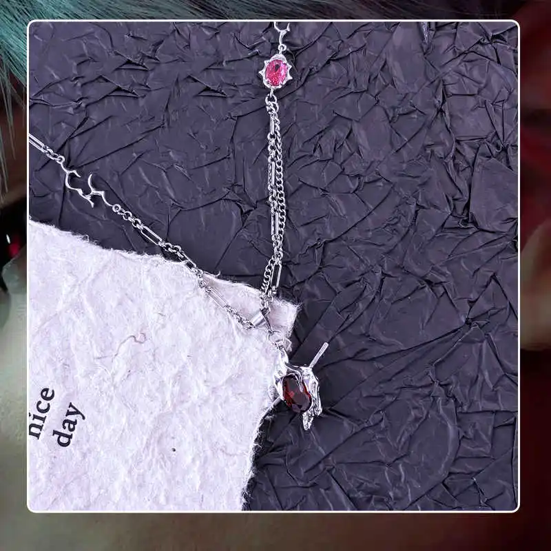 Love and Deepspace-Collier Ras du Cou en Métal, Série Sylus Game, Pendentif, Accessoires, Anime Cospaly, Cadeau