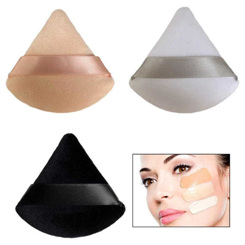 Triangle Powder Puff, Makeup Puff for Face and Body Powder Cosmetic Powder Sponge Setting Powder Puff Makeup Tools