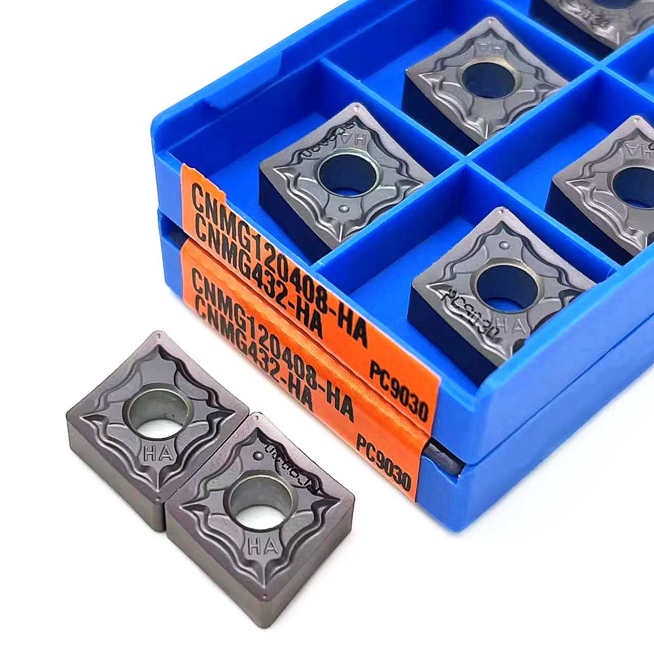 เครื่องกลึงโลหะ CNMG120404ฮา PC9030ใบมีดเพชร cnmg 120408เครื่องมือกลึงสแตนเลสเครื่องมือกลึงภายนอกคุณภาพสูง