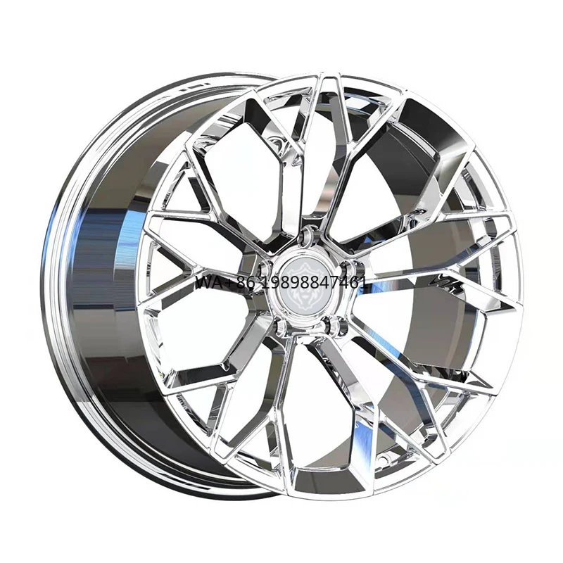 

Factory Price Custom 5 Holes Chrome Forged Monoblock Wheels 19 20 21 22 23 24 Inch Car Rims