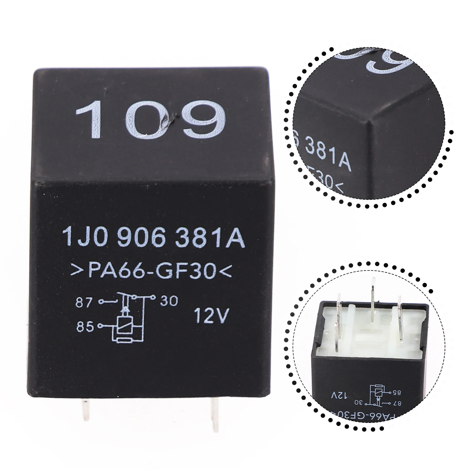 Replacement Car Engine ECU Fuel Pump Relay 109 1J0906381A Compatible with For Skoda Vehicles 1989 2006 Except MK5 Models