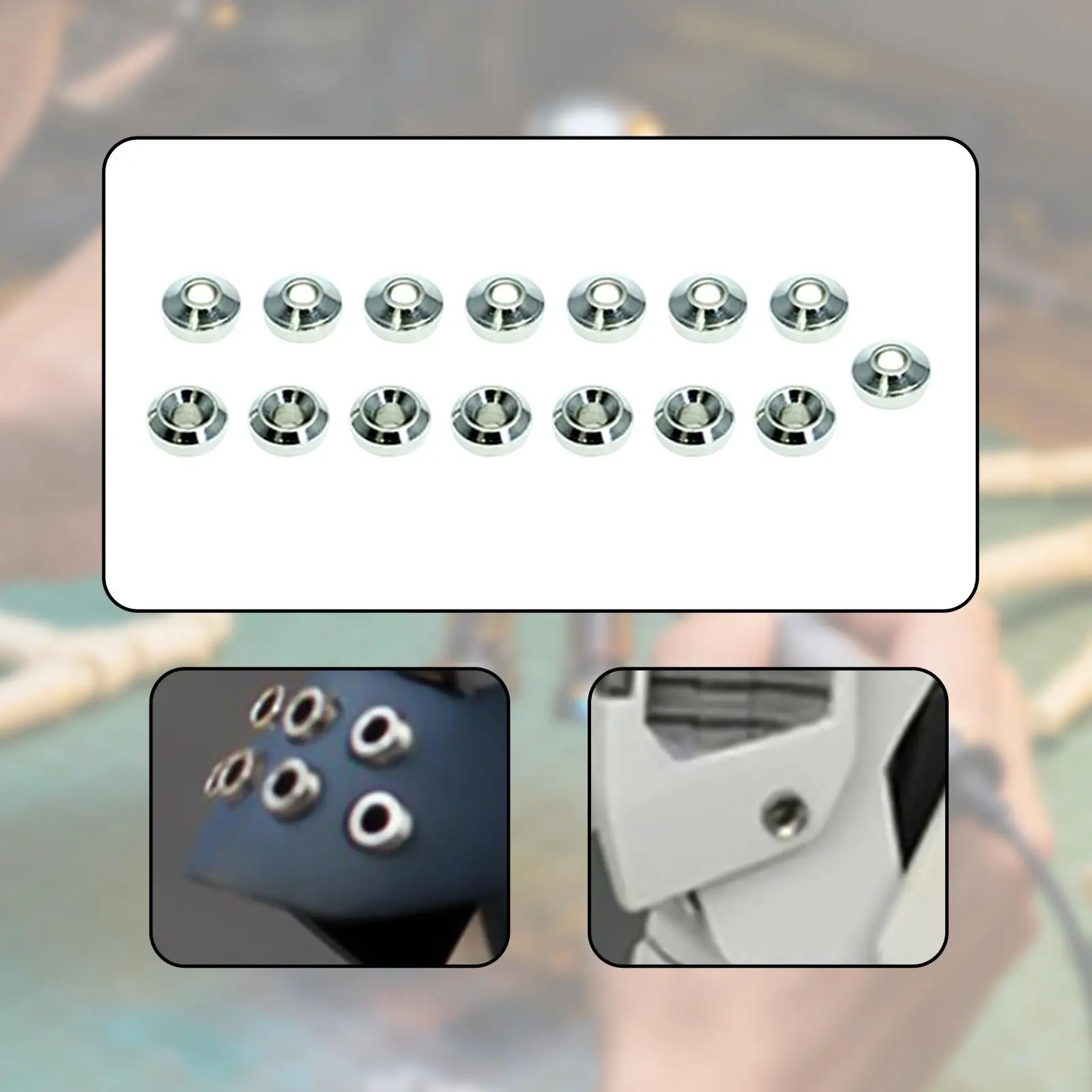 15x Metal Vent Holes, for Modeling Hobby, High Performance, Lightweight Replacement Assembly Building Parts Accessories