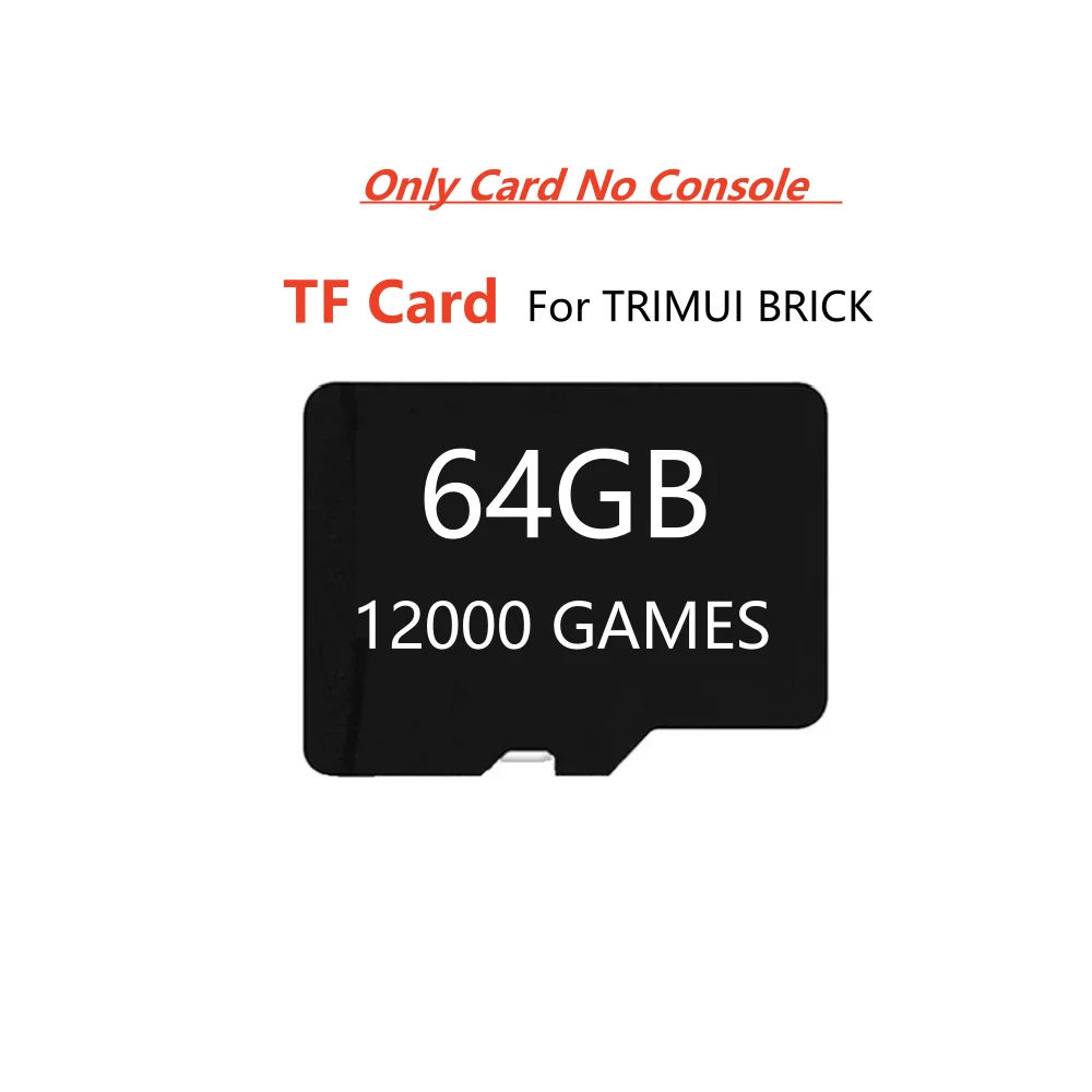 بطاقة SD لوحدة تحكم الألعاب المحمولة TRIMUI BRICK 3.2 بوصة IPS شاشة نظام لينكس TF بطاقة الألعاب