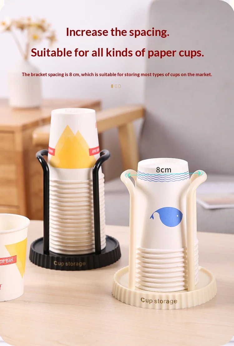 Japanischer Papierbecherhalter, Einweg-Becherhalter, Multifunktionaler Becher-Aufbewahrungsständer für Haushalt, Kaffee- und Teetassenhalter – Detail 3