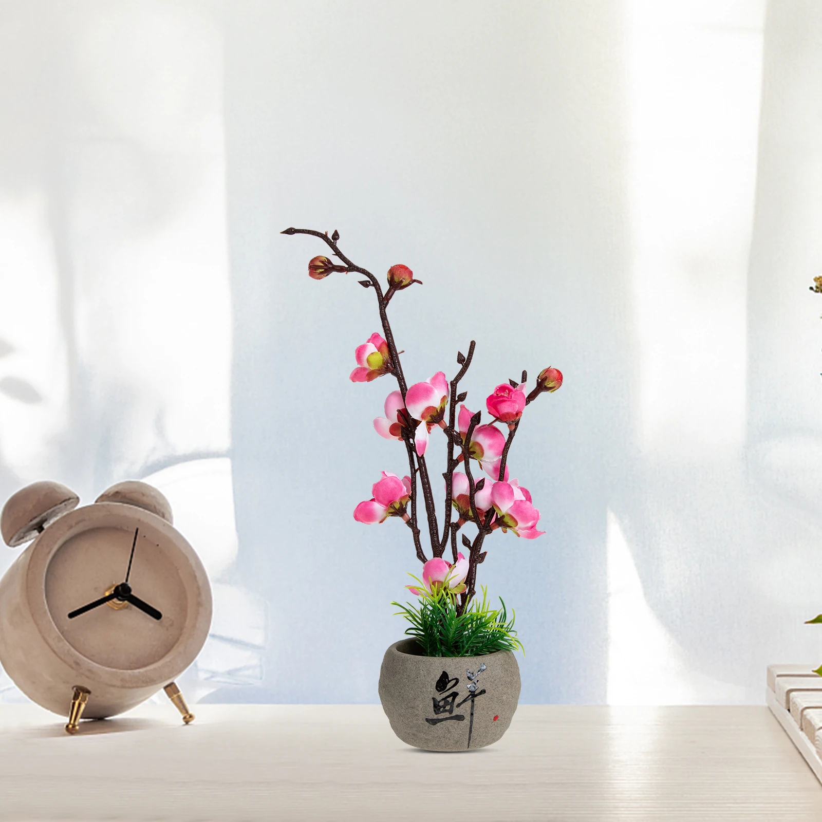 

Style Simulated Flower Embellishment Faux Flowers Japanese Sushi Plates Decor Office Decorations