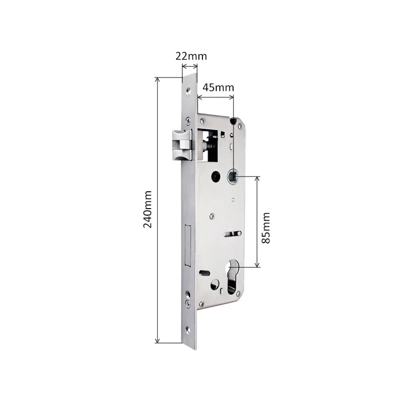 3585 4585 6085 Lock Body Mortise for Aluminum door Smart Lock