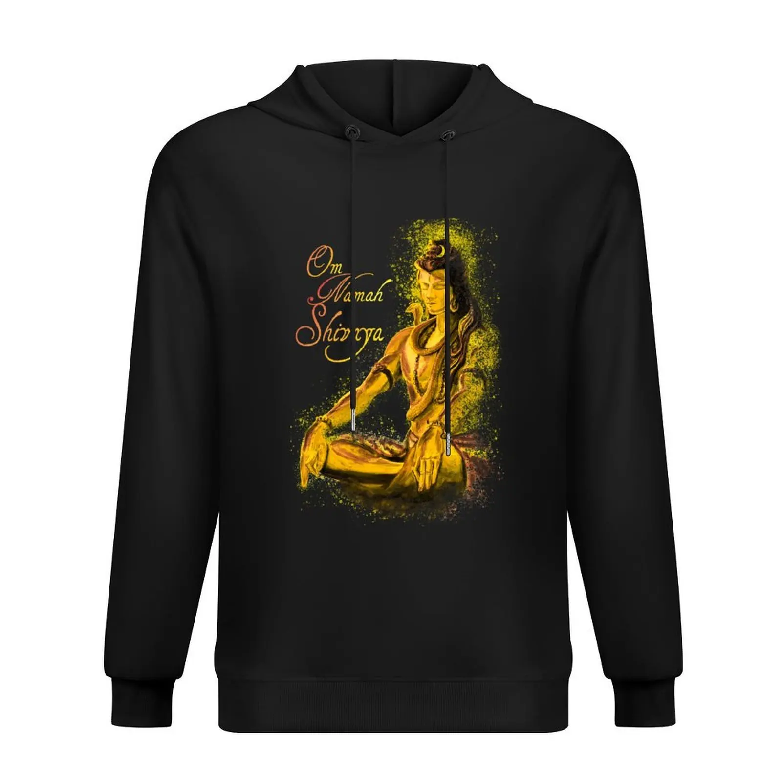 

Shiv Mantra Meditation -Vibrant yellow Hoodie mens clothing men's coat men wear mens clothes japanese hoodie