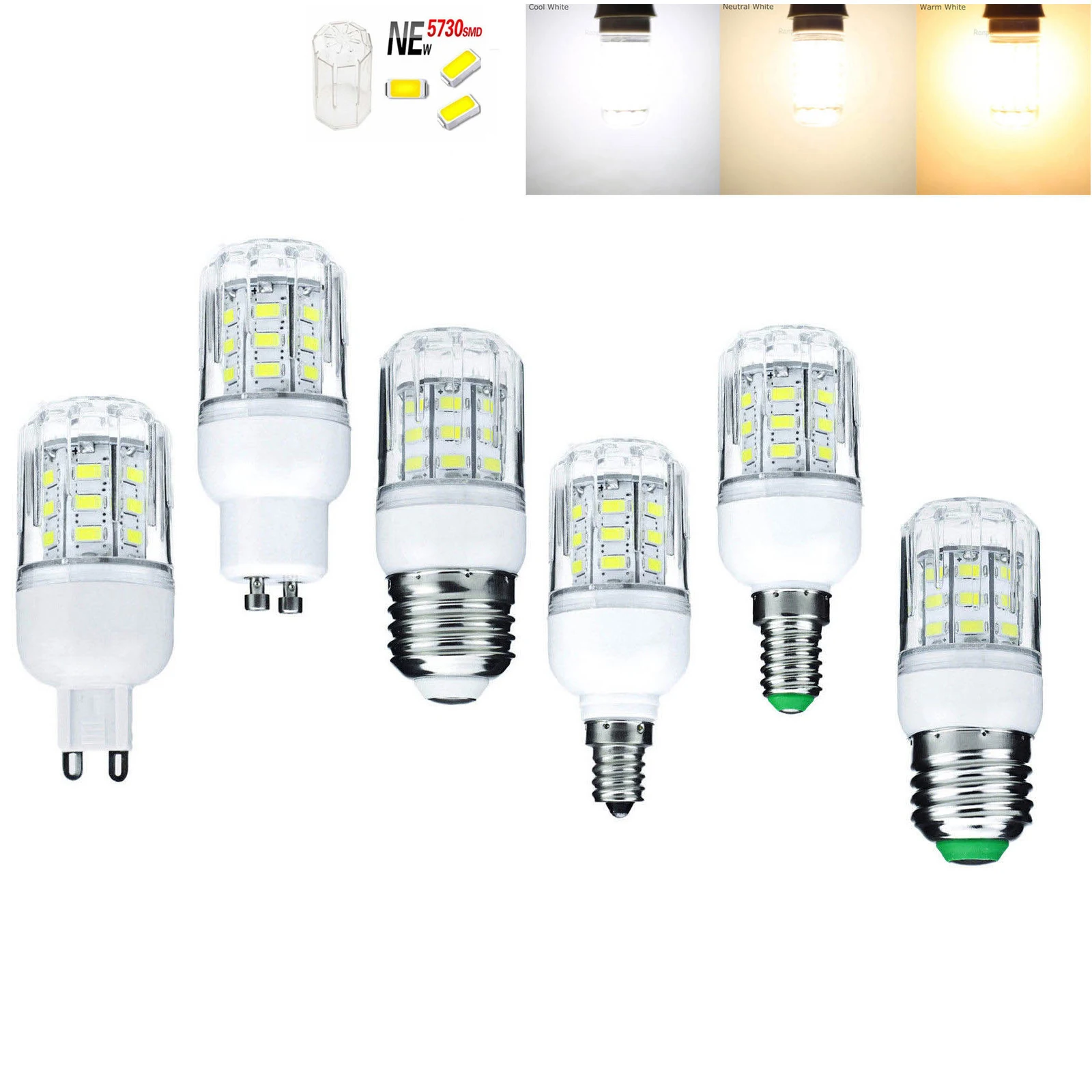 

7w Led Corn Light Bulbs Pc/shell Replace/30w/halogen 24v 12v 360/degree Living B22 220v E27 Night Beam/angle Room 110v Study E14