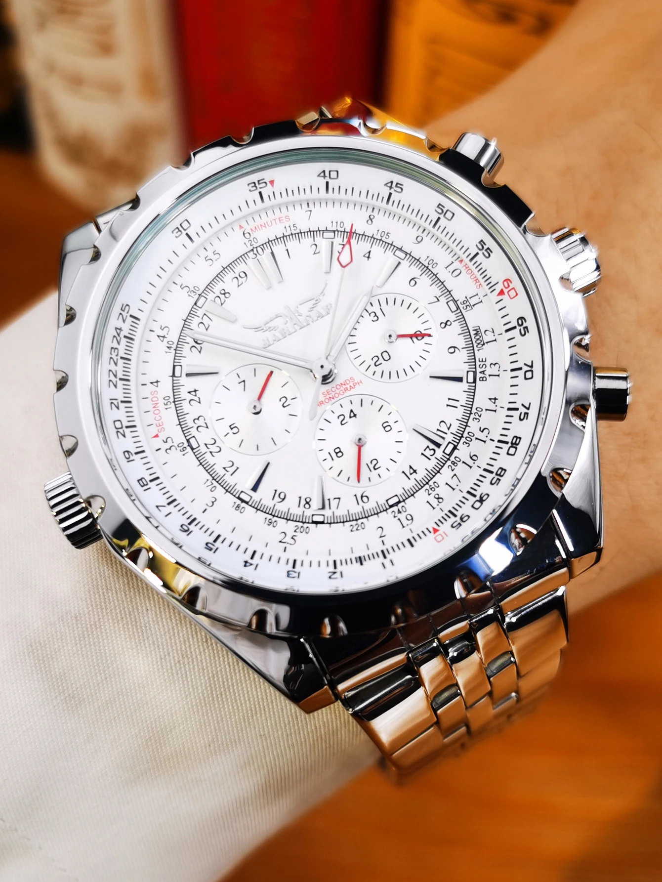 JARAGAR 212 Neue Herren Automatik-Mechanische Uhr Mode Business Luxus Kalender Woche Herren Premium-Uhr Geschenk Reloj Hombre – Detail 16