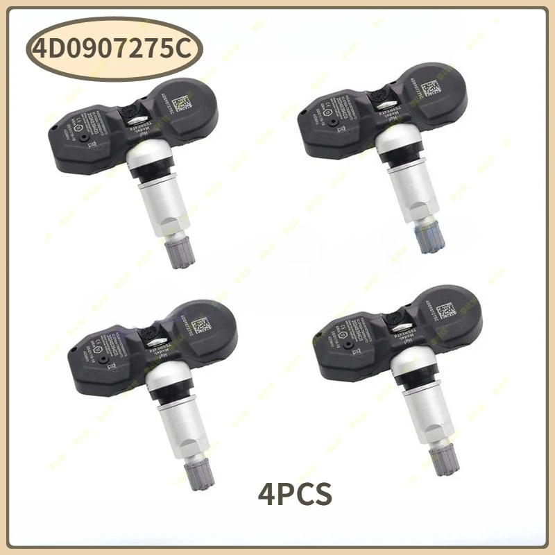 4D0907275C para Audi A6 A8 RS6 S8 mercedes-benz Clase E AMG Porsche Boxster 911 TPMS 433MH Sensor de Monitor de presión de neumáticos de coche 4 Uds