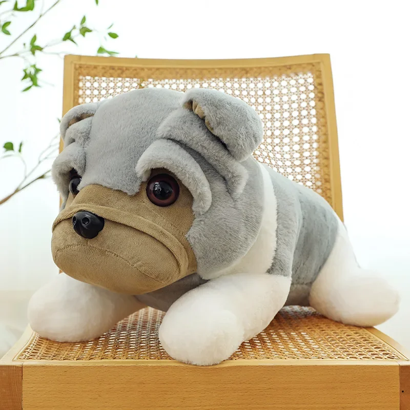 25cm Very cute Shar Pei dog stuffed plush doll soft SharPei dog animal model Sofa bed pillow Room decoration kids gift pet toy