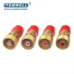 Corpo de Collet Lente de Gás TIG, Acessórios Tocha de Soldagem, 1.0mm, 1.6mm, 2.4mm, 3.2mm, 17GL040, 17GL116, 17GL332, 17GL18, TIG WP17, 18, 26, 5Pcs