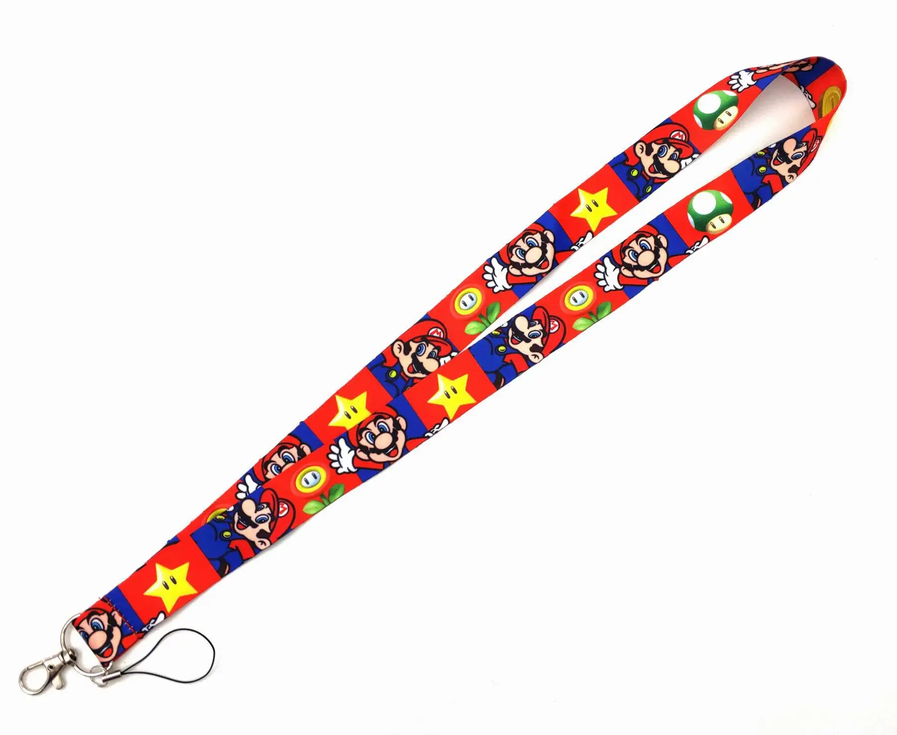 Super Mario Phone Lanyard A Variety of Styles Certificate Card Tag Hanging Neck Cute Pattern with All Decorative Lobster Buckle