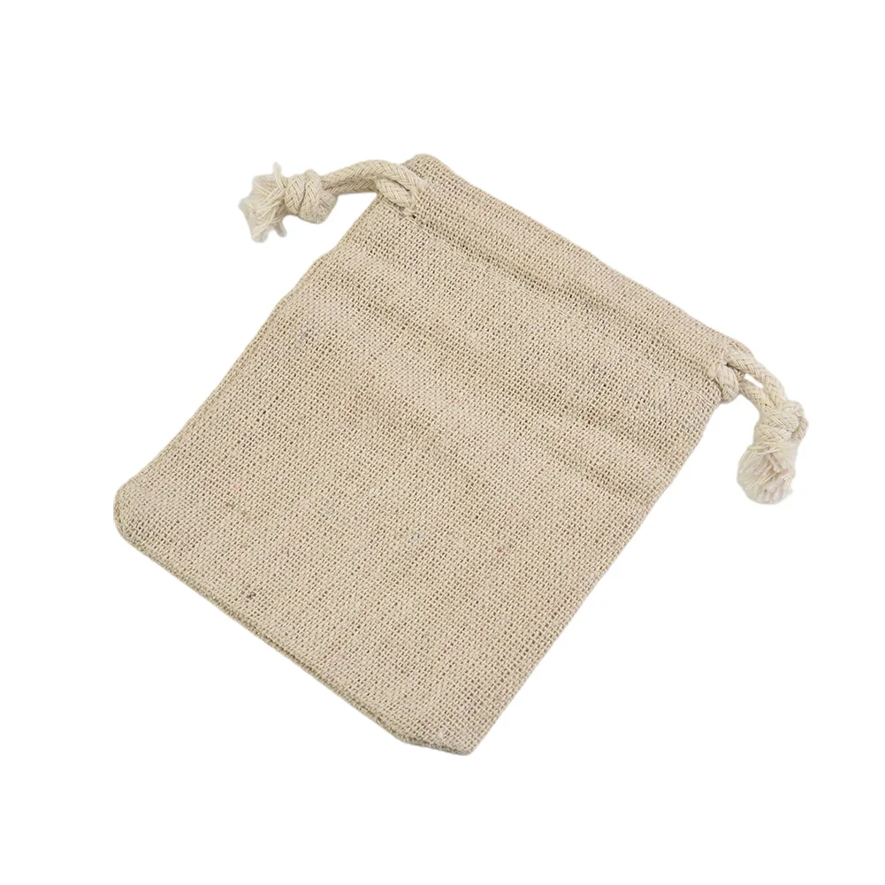 Kordelzug Leinen Farbe Lagerung Perlen Kordelzug Taschen Lagerung Perlen Make-up Storaeg Candy Sack Kleine Leinen Beutel