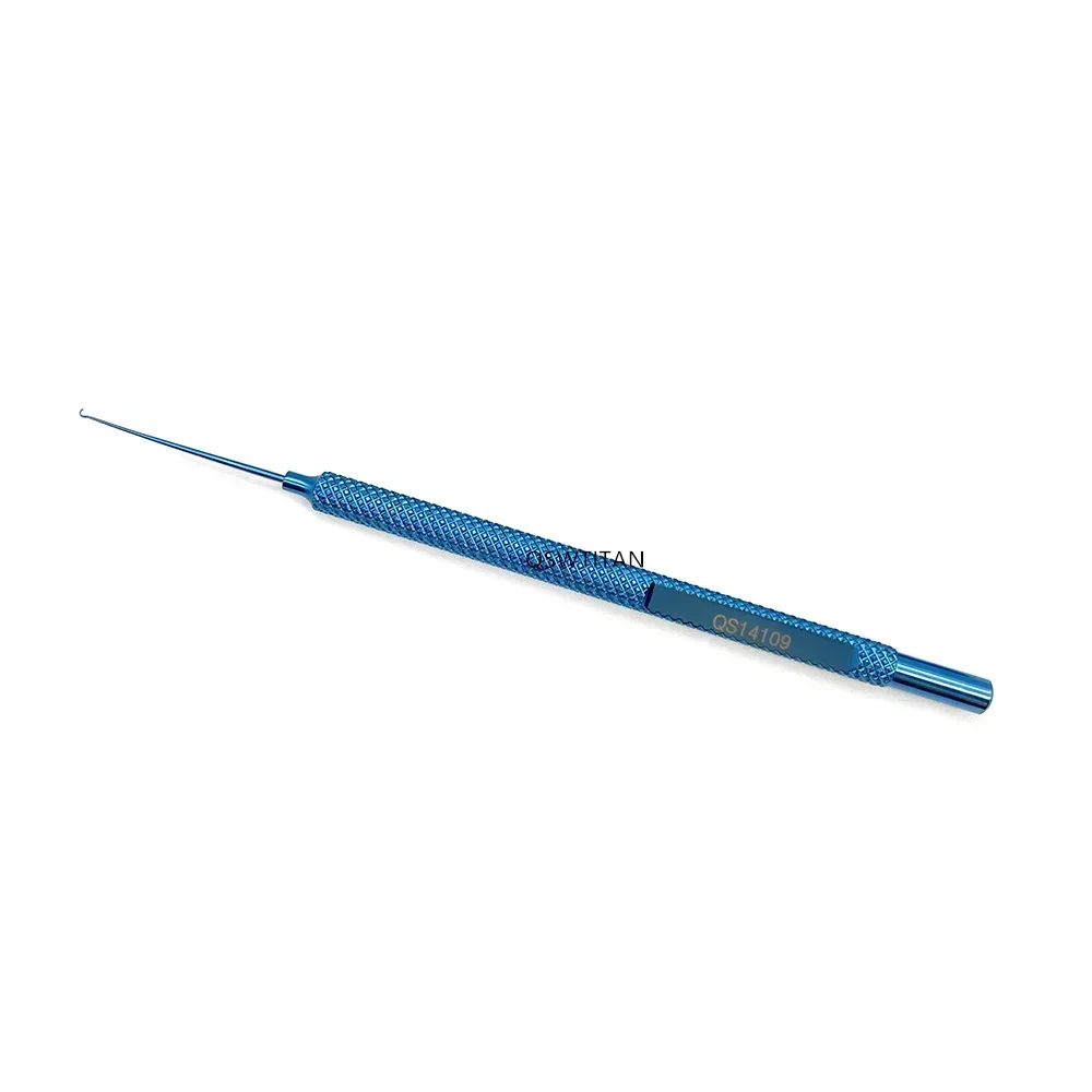 1.0mm J자형 팁 티타늄 아이리스 훅 (자페-노울레) - 각도/직선 안과용 기구