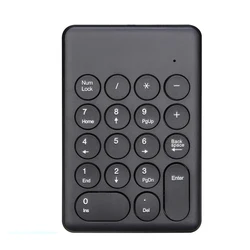 Wireless Numeric Keypad, Mini Number Keycap, 2.4G, USB Wired Keyboard, Laptop, Desktop, PC, Computer, Notbook, 18 Keys