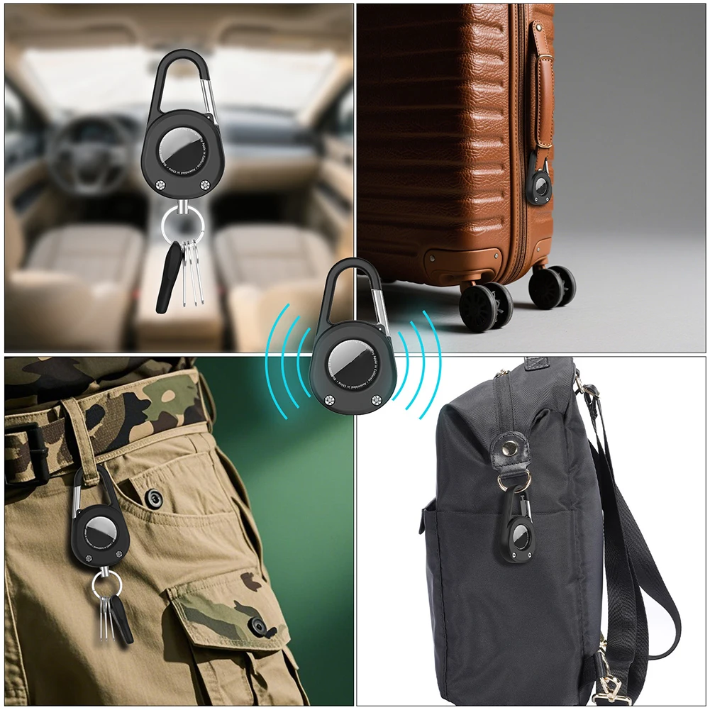Halter Hülle für AirTag Cover Anti-Lost Schlüsselanhänger Halter Anti-Drop Schutzhülle für AirTag GPS Item Finder Tracking Zubehör