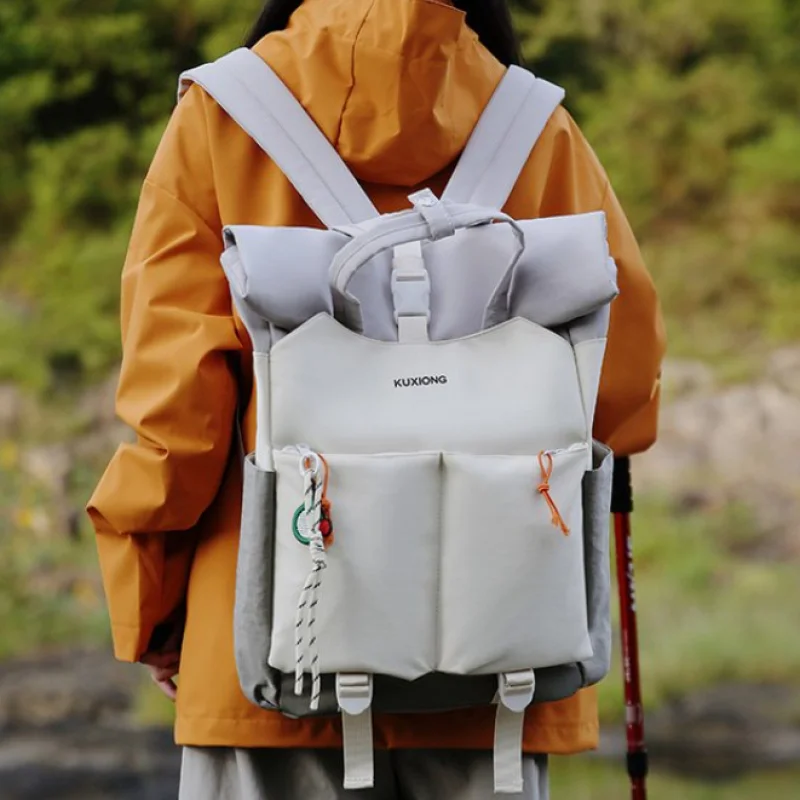 

Waterproof Travel Backpack For Women Men Multifunctional Hiking Bagpack Patchwork Trend Fashion Unisex College Bookbag