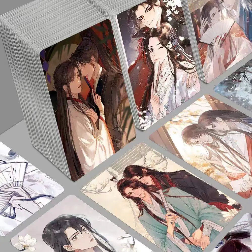 

100 шт. Аниме-карточки Qiang Jin Jiu: милые фото Шэнь Ланьчжоу и Сяо Цянь, изысканные HD-карточки с мультяшными персонажами, кадры из дорамы, подарок для фанатов