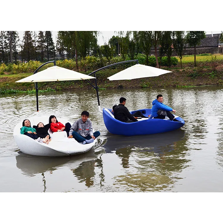 Innovative design leisure boat for families or couples to relax at a beach resort