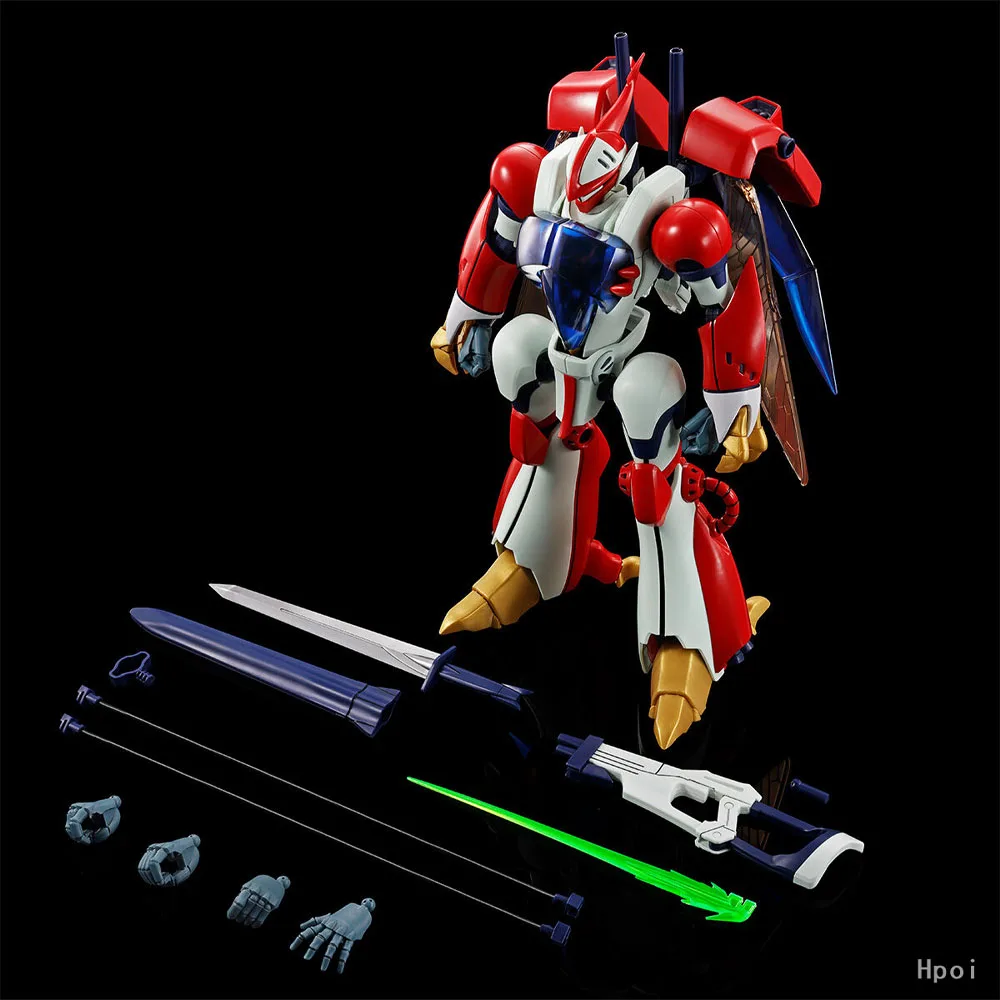 100% Asli Tersedia Stok Bandai METAL BUILD Series Aura Battler Dunbine Anime R3 1/35 Bilbine Model Paduan Logam yang Dapat Digerakkan
