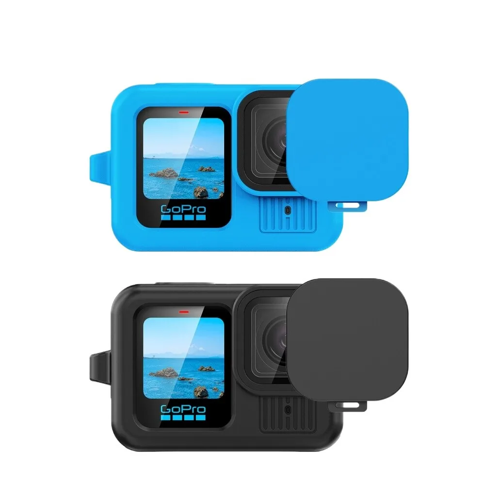 

For GoPro Hero 13 Black Camera Soft Silicone Housing Protector Case Skin with Lens Cover