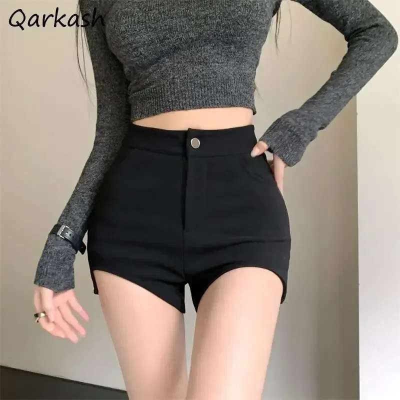 여성용 섹시한 반바지, S-3XL 슬림, 하이웨이스트, 시크한 캐주얼 스트리트웨어, 부드러운 패션, 개성, 베이직 얼짱, 올매치, 여름