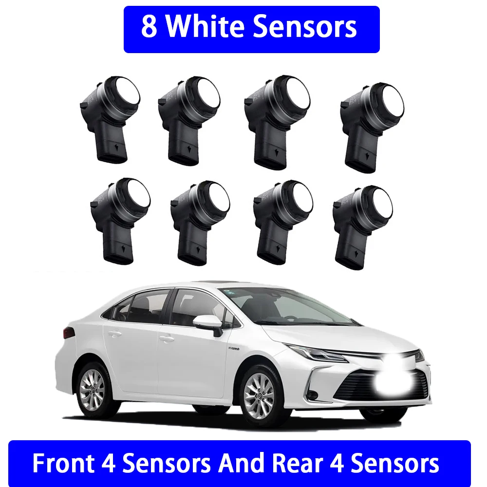 ZhuCamX Voor Achter Parkeersensor Assistentie Backup Radar Zoemer Systeem voor Toyota Corolla Auris Hybrid E210 2019 2020 2021 2022