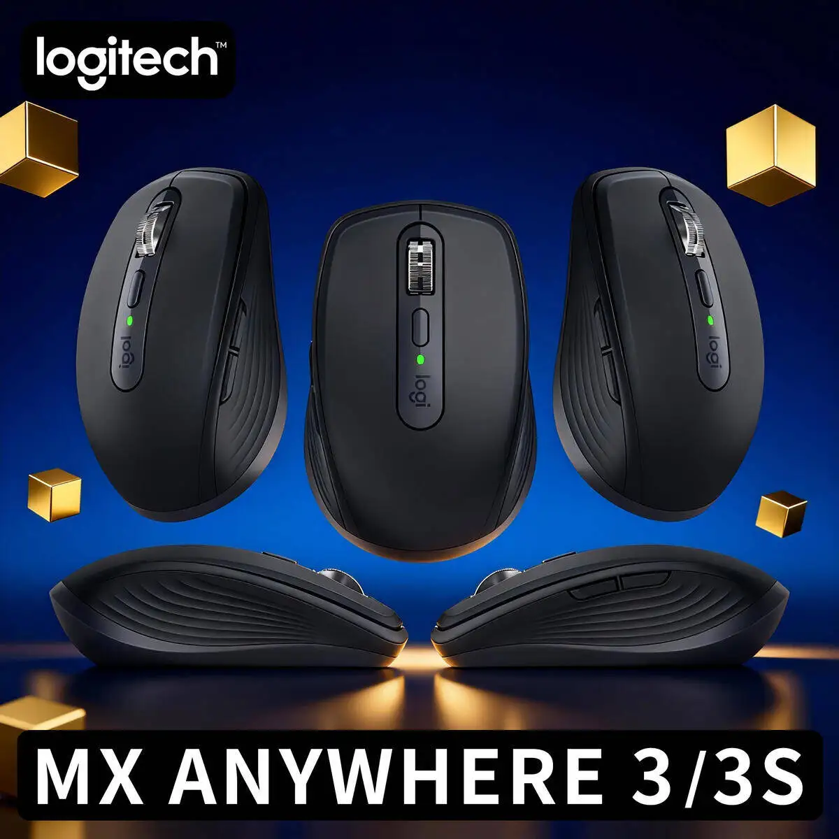 

Logitech MX Anywhere 3S Ergonomic Wireless Mouse Dual Mode 4000DPI for Office Gaming Business