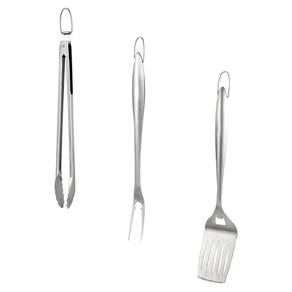 

1Set Outdoor Barbecue Tools Set Stainless Steel Bbq Accessories Fork Spatula Clamp for Camping Grill Bbq Grill Tools Kit