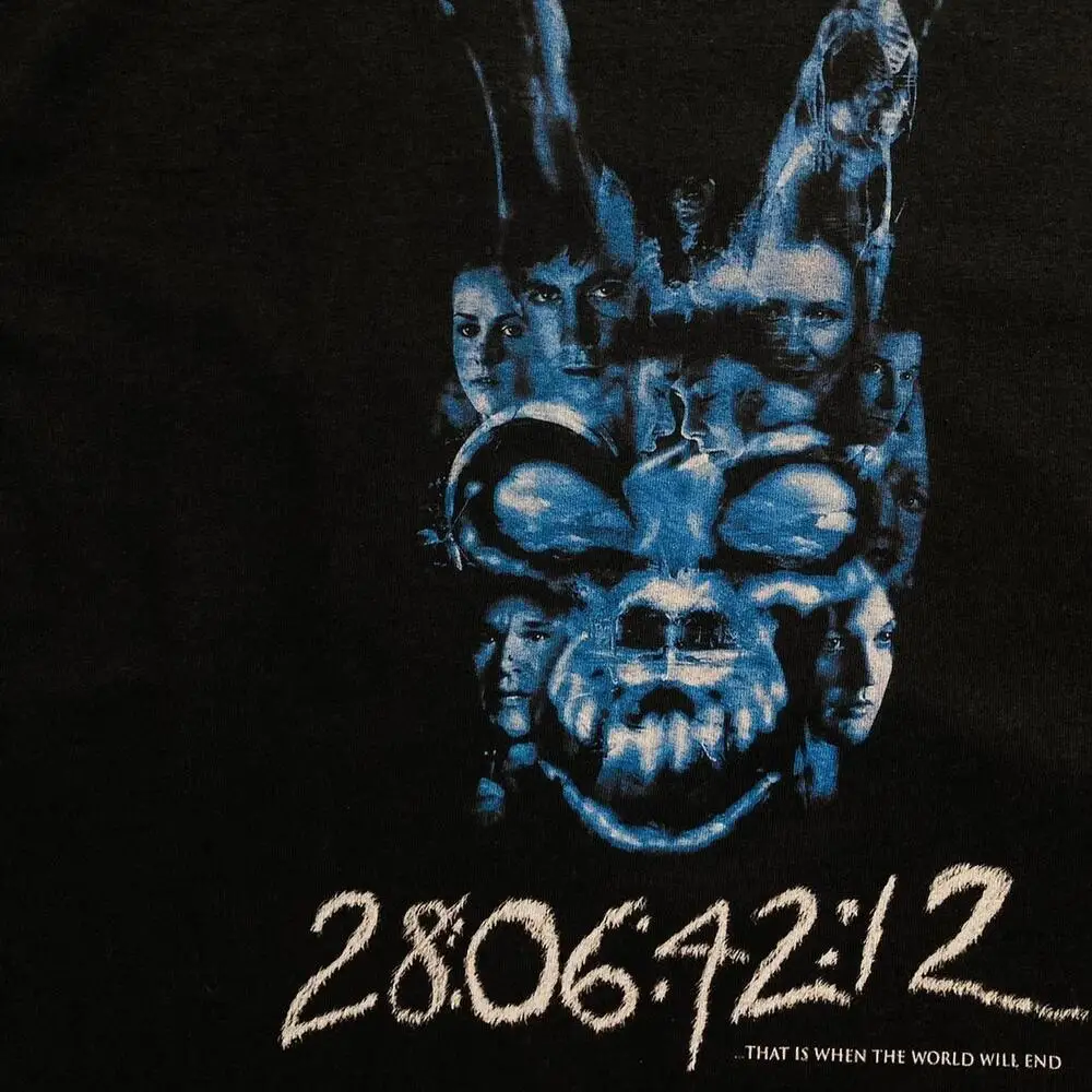Donnie darko 28。06. 42. 12. ユニセックスTシャツのユニセックス、世界が終わり、映画