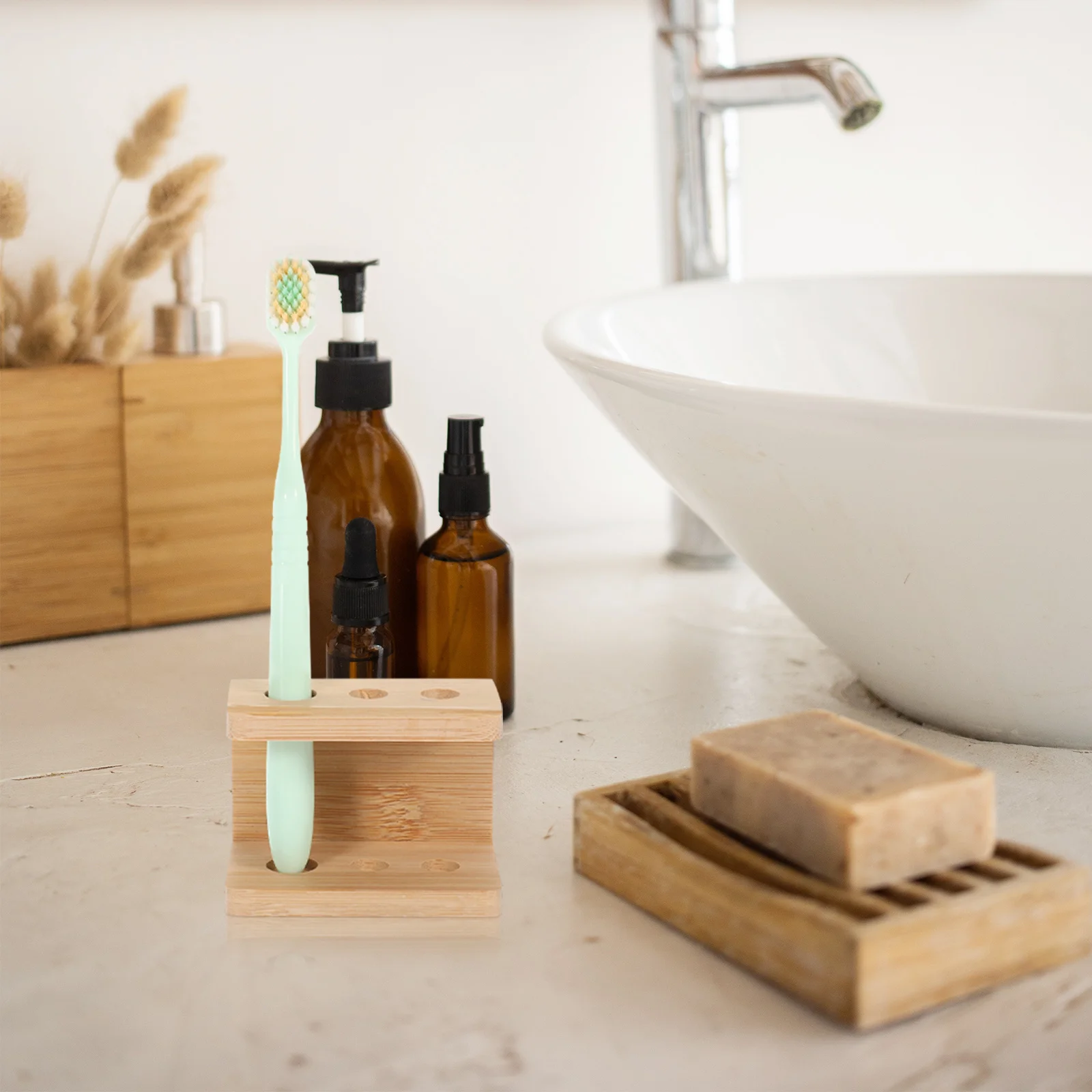 

Toothbrush Holder Heads Pen Pot Bath Countertop Organizer Holders Bathroom Dress up