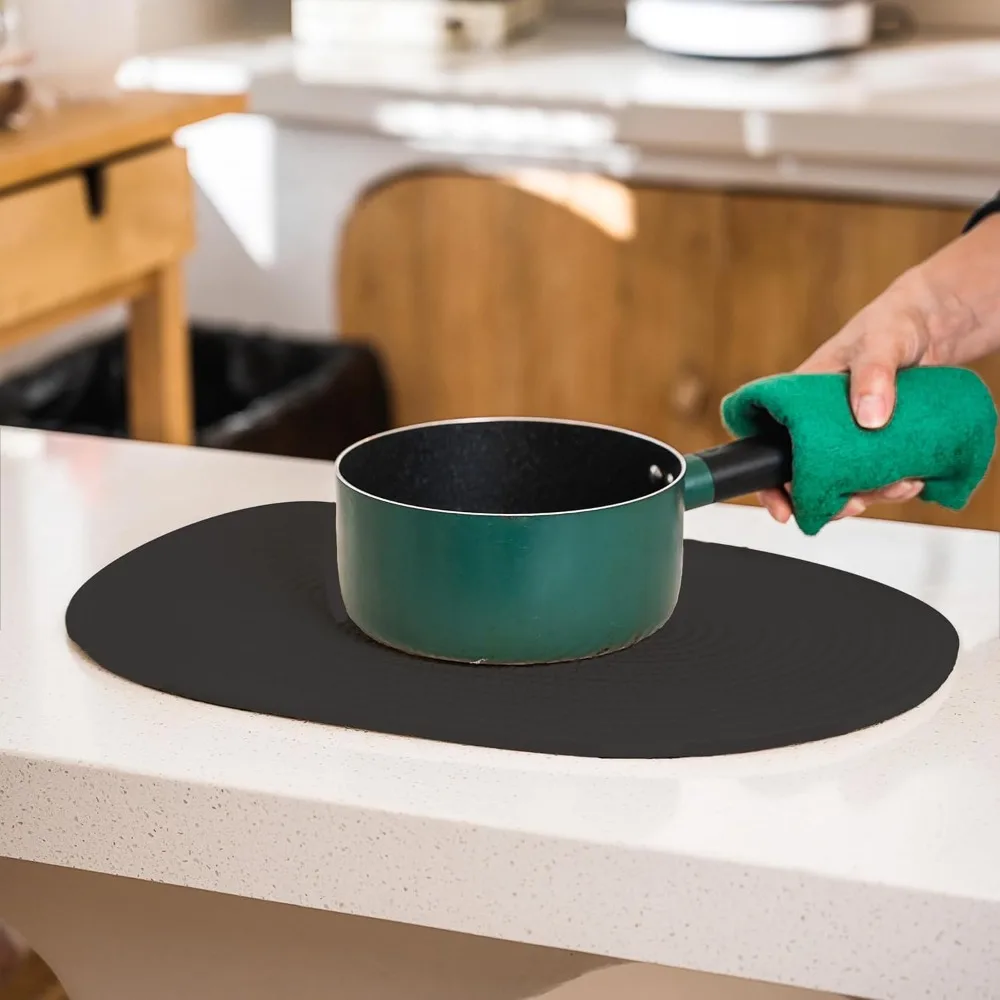 Набор из 6 овальных тканых салфеток в стиле бохо - декор для кухни в фермерском доме, моющиеся коврики для стола ручной работы для столовой