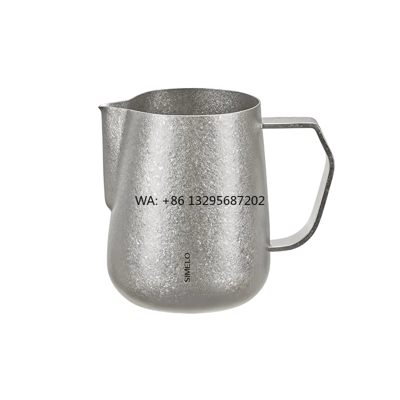 

SIMELO Новый продукт, 450 мл, чашка для кофе из чистого титана, латте, чашка для кофе, цветочная чашка, кувшин для вспенивания молока, кружка на складе