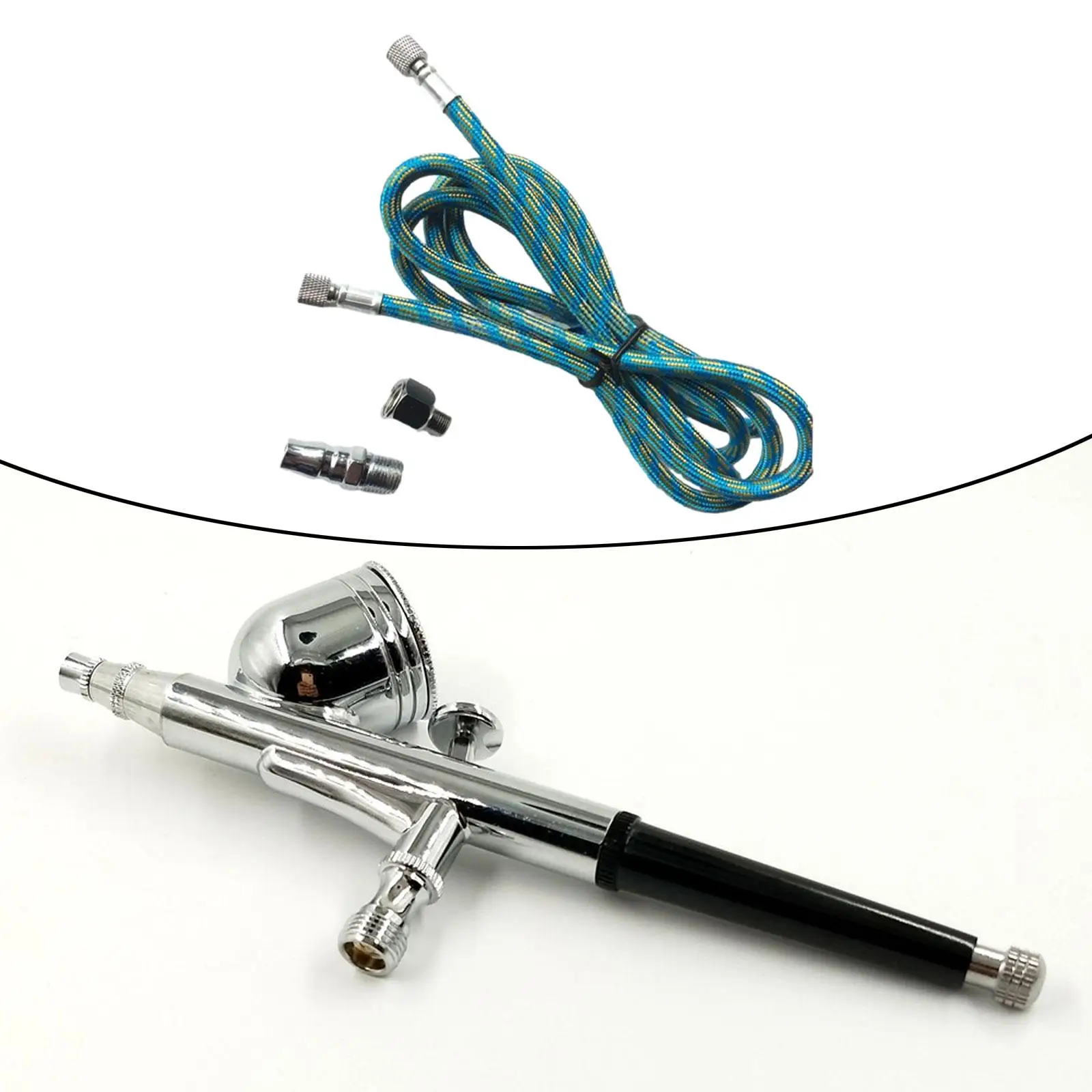 

Braided Airbrush Air Hose Connector Professional Accessory 3 in 1 Tool Accessories Leakproof 5.9ft Braided Connector Pipe