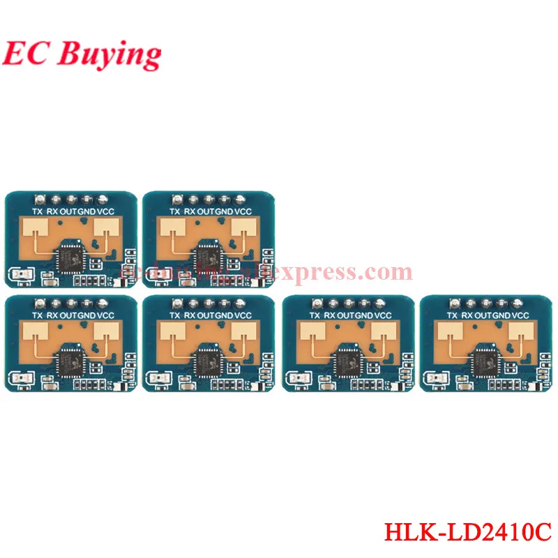 1-20 stks HLK-LD2410C LD2410C 24G mmWave FMCW Millimeter 5 M Wave Menselijke aanwezigheid Status Radarsensor Bewegingsdetectie