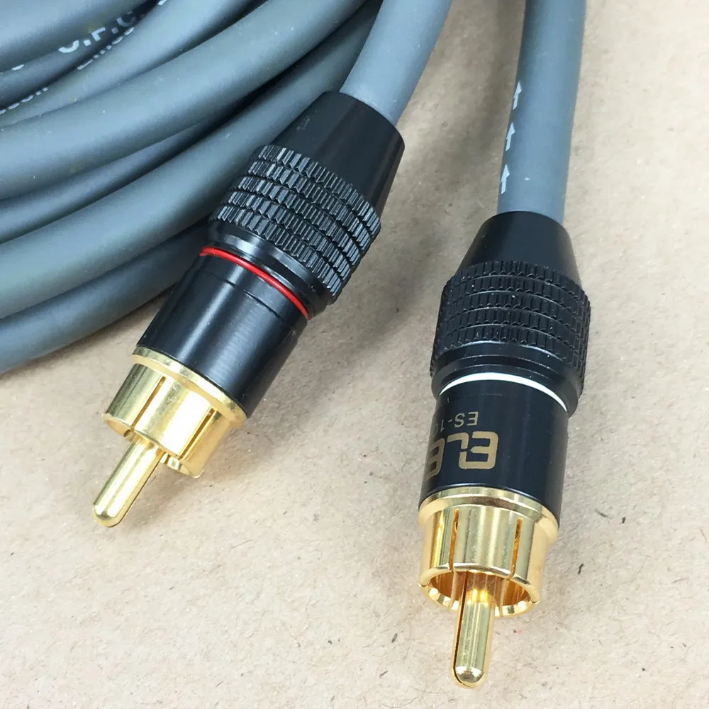 ELEO ES-1000 Double Lotus Head Audio Cable Fever Signal Cable CD Player Audio Power Amplifier Cable Garden Tools