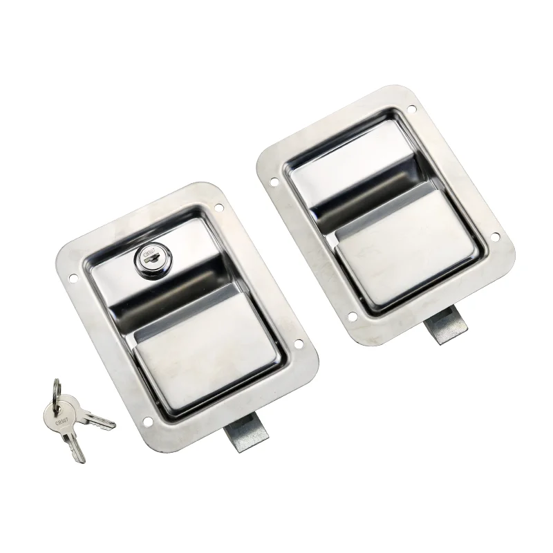 

Good Quality Truck Accessories Tool Box Lock 304 Stainless Steel Mirror-polished Container Door Lock