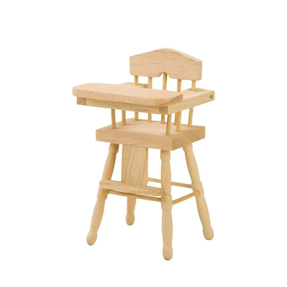 

1:12 Dollhouse Wooden horse Simulation Dollhouse Simulation Dining Chair Model Dining Chair Miniature Dollhouse Furniture