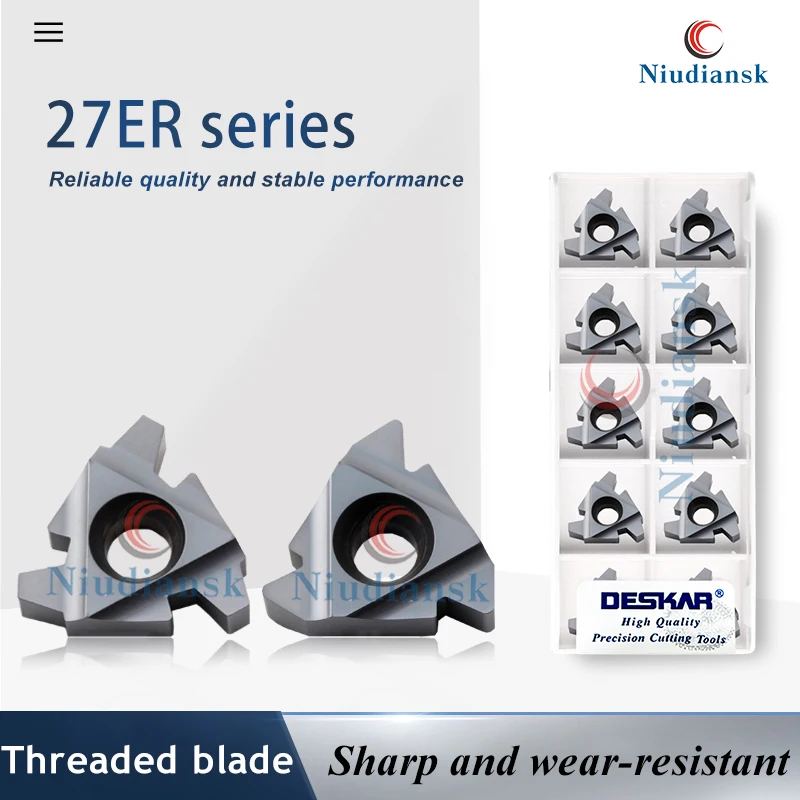 

27ER External Threading CNC Inserts 27ER 8.0ISO 27ER 8TR LDA CNC Machining Center Threaded Inserts Processing Universal Material