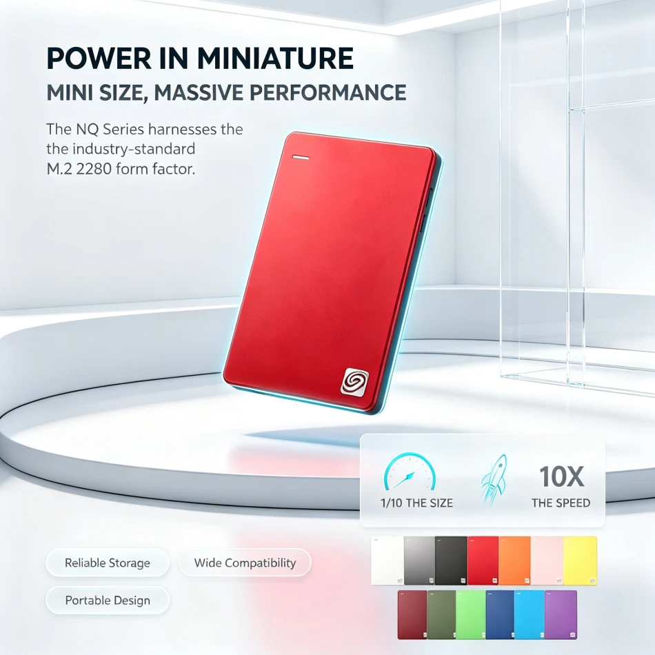 [Brand+] Portable External Black/Gray/Red Hard Drive High Speed Expansion Storage Disk for Mac Windows Laptop Data Backup File