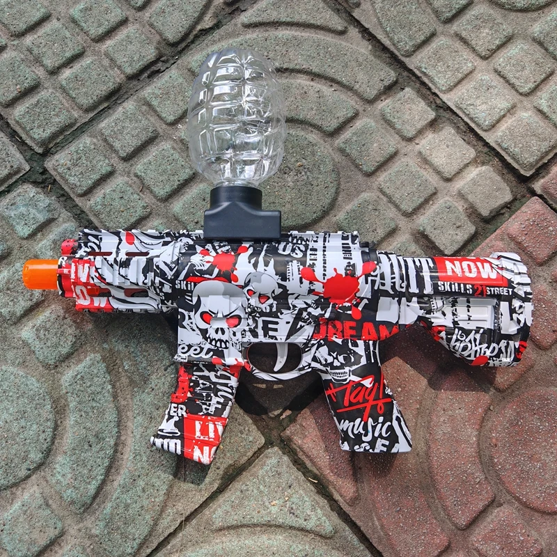 M4 الكهربائية هلام الكرة الناسف لعبة بندقية التلقائي رش الكرة الناسف مناسبة لعبة الرماية في الهواء الطلق هدية (لا رصاصة)