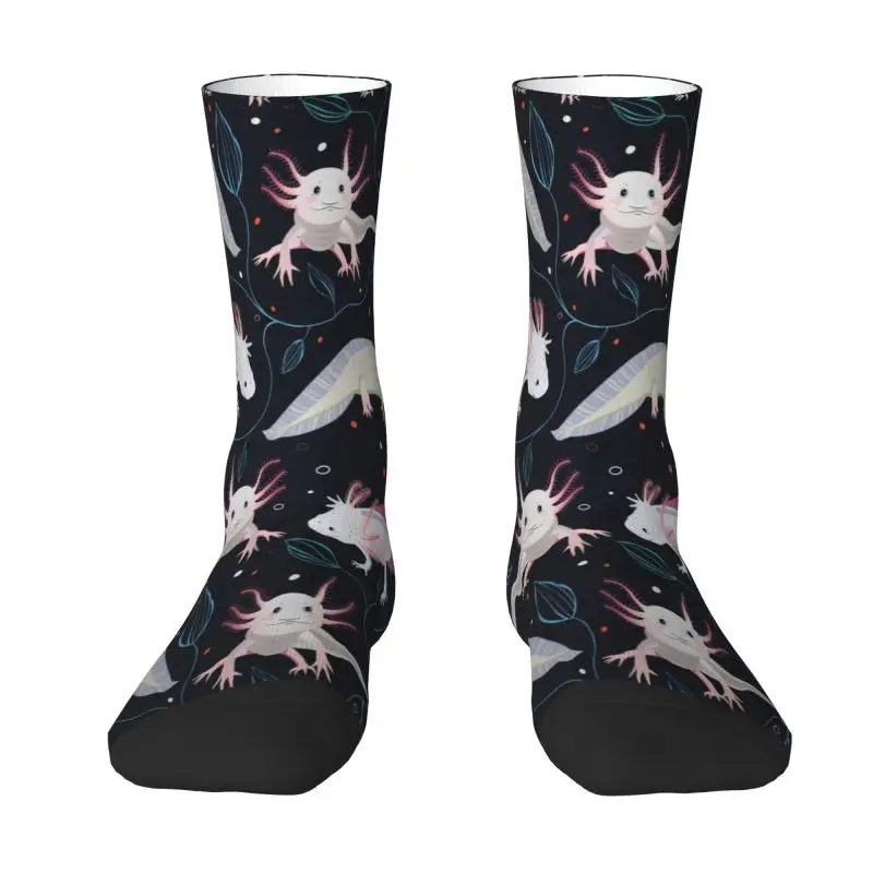 

Забавные милые экзотические носки с изображением саламандры и аксолотлей, женские и мужские теплые спортивные баскетбольные носки с 3D принтом