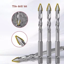 LIDIAO Tile Drill Bit DIY Woodworking Tools Electric Drill Accessories Shank 6.35mm Metal Glass Cement Concrete Alloy Drill